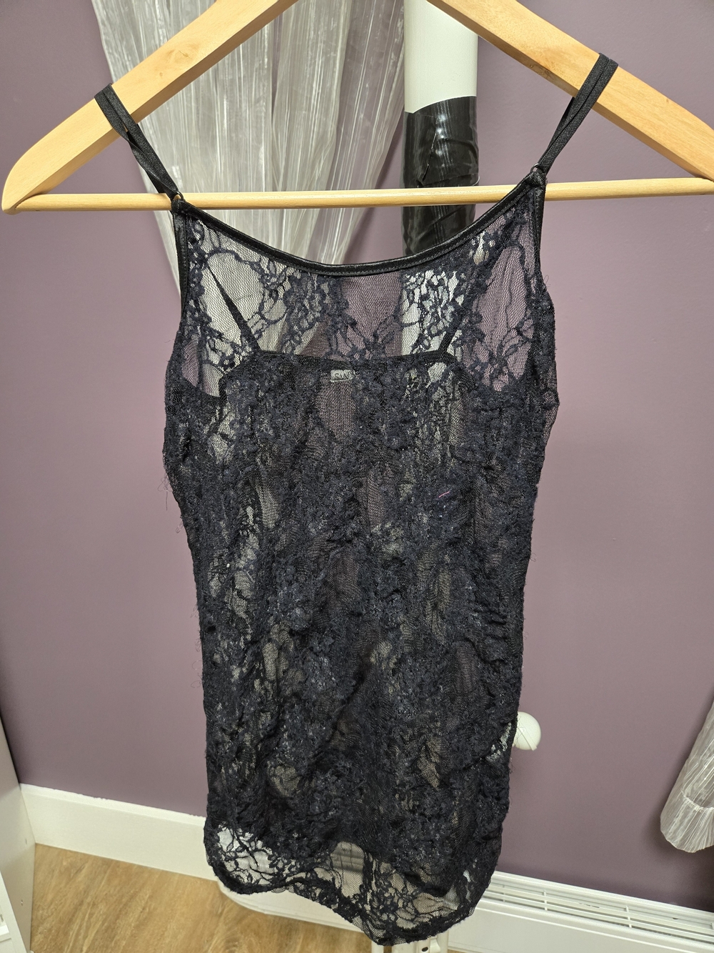 Black Lace Camisole Slip - Women Intimates
